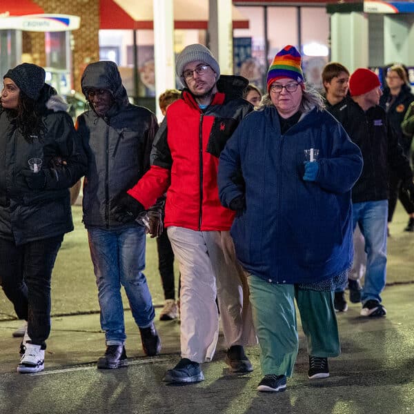 Walking for peace in Baltimore, naming the dead