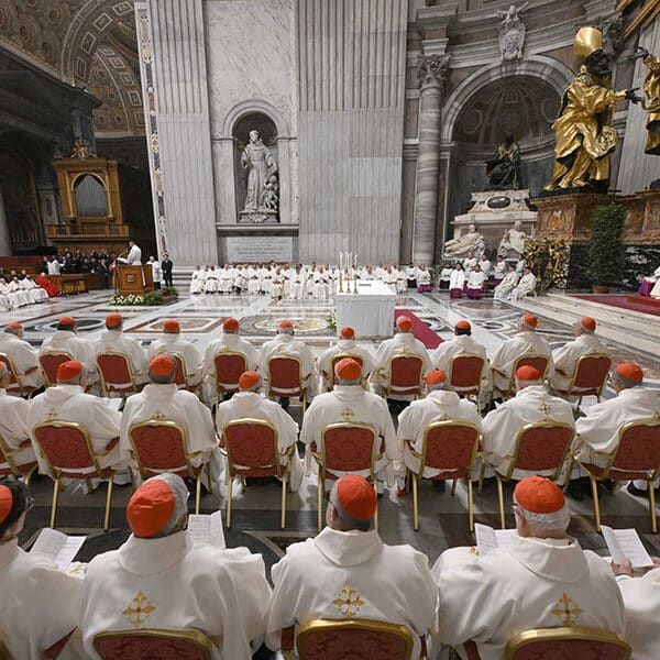 Pope to cardinals: You are not experts promoting agendas, but a community of faith