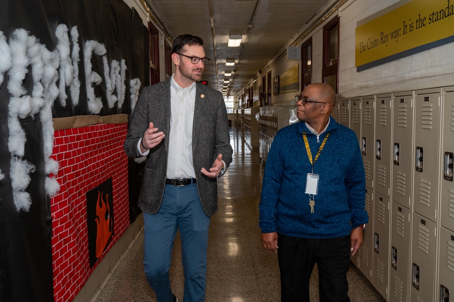 One man, three schools: Campus minister promotes Jesuit mission 