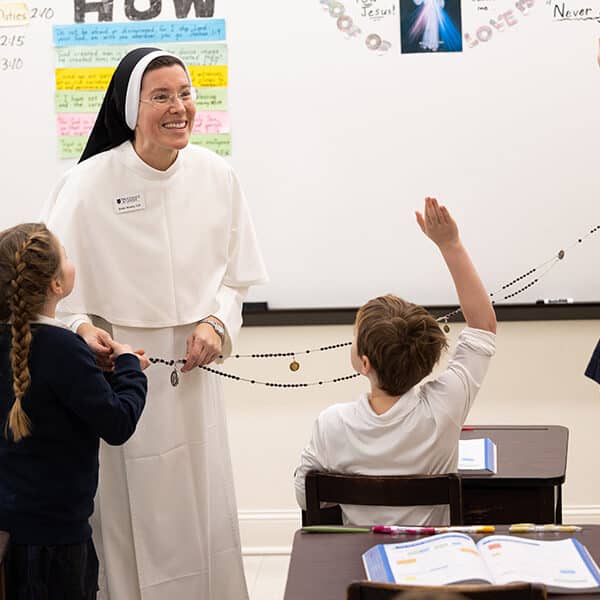‘With joy,’ Dominican fulfills mission to provide religious sister’s presence throughout school