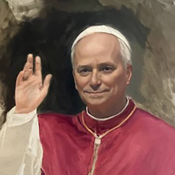 Artist prays daily for Pope Leo XIV after painting his portrait for U.S. seminary in Rome