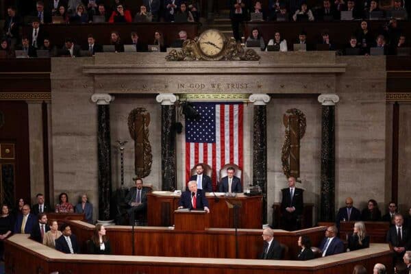 Trump touts immigration enforcement in State of the Union address as ...