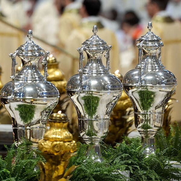 What are the three holy oils?