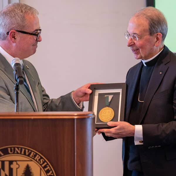 Loyola University Maryland honors Archbishop Lori with Andrew White Medal