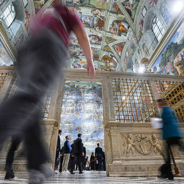 Visitor breath, sweat and climate change prompt work on Sistine Chapel masterpiece
