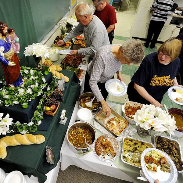 Setting a table for St. Joseph’s Day