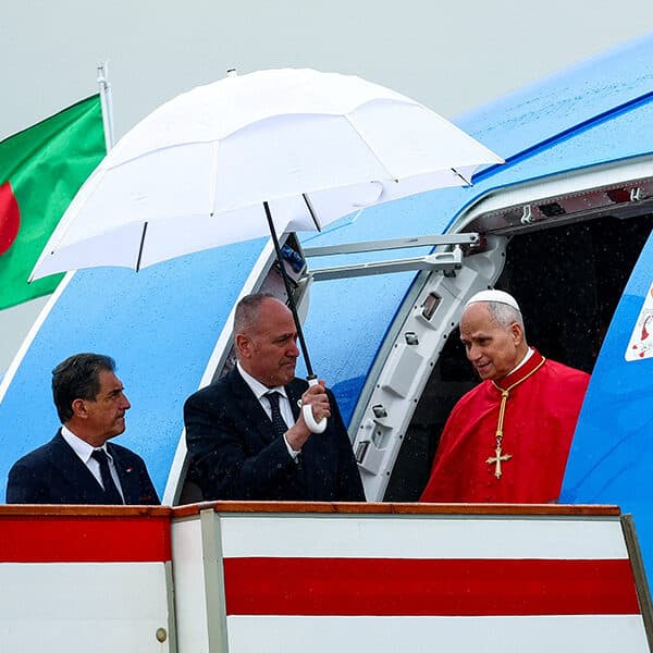 Pope Leo arrives in Algeria on first-ever papal visit to the country
