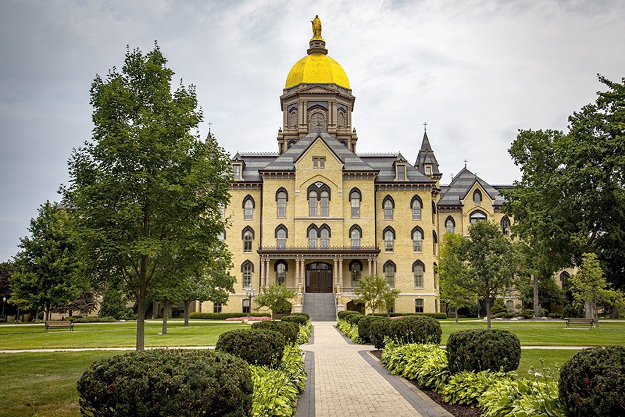 University of Notre Dame places female rector on leave following anonymous online abuse allegations
