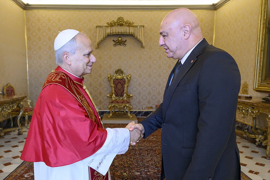 Pope Leo meets Lebanese president; Vatican concerned over border deal implementation