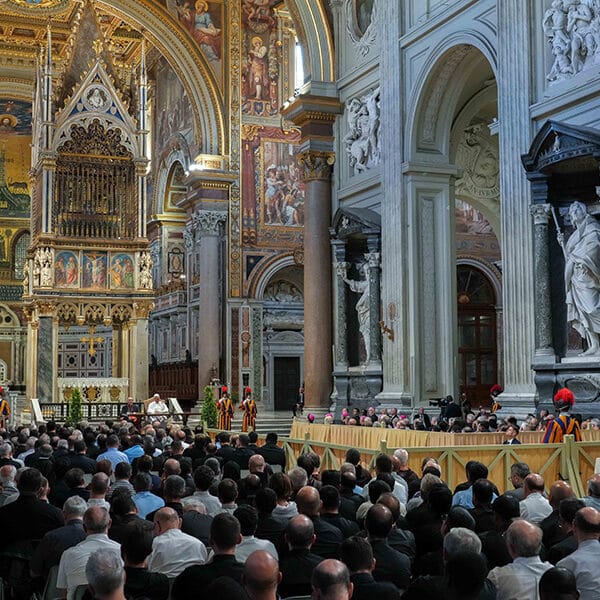 Priests, pastoral leaders have permission to do less, do it better, pope says