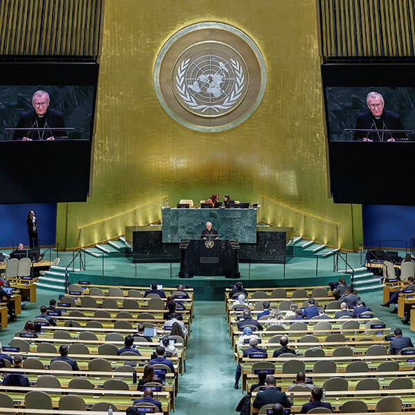 Vatican’s top diplomat pushes 2-state solution, ‘limits’ on AI at UN General Assembly